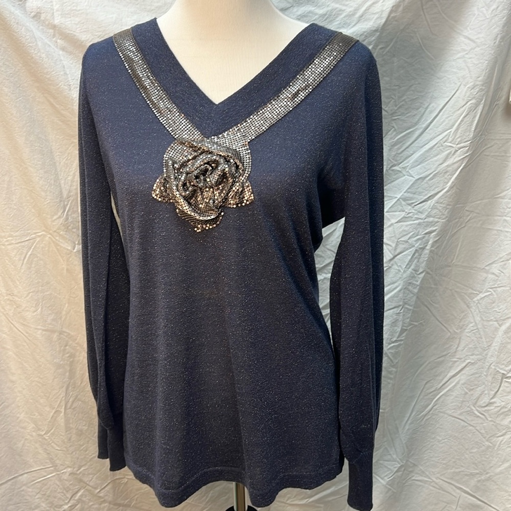 Pamela Dennis Detailed Sweater